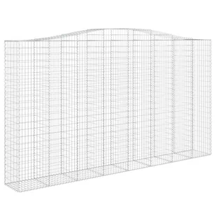 Kosze gabionowe, 5 szt, 400x50x220/240 cm, galwanizowane żelazo Lumarko! - Ogrodzenia - miniaturka - grafika 4