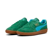 Sneakersy damskie - Sneakersy PUMA PALERMO VINTAGE UPDATE 40136401 – Zielony - miniaturka - grafika 1