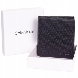 Calvin klein bezpieczny portfel męski 6cc czarny - Portfele - miniaturka - grafika 1