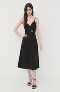 Sukienki - Morgan sukienka kolor czarny mini rozkloszowana - miniaturka - grafika 1