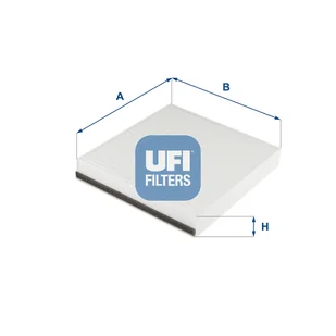 Filtr, wentylacja przestrzeni pasażerskiej UFI Filtry 53.260.00 - Filtry kabinowe - miniaturka - grafika 1