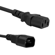 Kable komputerowe i do monitorów - Qoltec Kabel zasilający do UPS C13/C14 | 1,8m 53896 - miniaturka - grafika 1