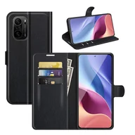 Etui i futerały do telefonów - Pokrowiec König Design kompatybilny z etui na telefon komórkowy Xiaomi Mi 11i / Poco F3 ze skóry syntetycznej - Etui na telefon komórkowy czarne - miniaturka - grafika 1