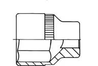 Narzędzia samochodowe - Vigor V2119N KLUCZ do świec zapłonowych 3/8" SW 16 - miniaturka - grafika 1