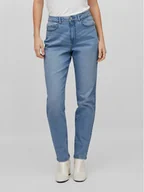 Spodnie damskie - Vila Jeansy Naomi 14080230 Niebieski Mom Fit - miniaturka - grafika 1
