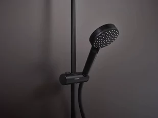 Hansgrohe Vernis Shape Zestaw prysznicowy natynkowy z deszczownicą czarny mat 26289670 - Zestawy prysznicowe - miniaturka - grafika 1