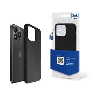 Etui iPhone 13 Pro silikonowe z serii 3mk Silicone Case - czarne - Etui i futerały do telefonów - miniaturka - grafika 1