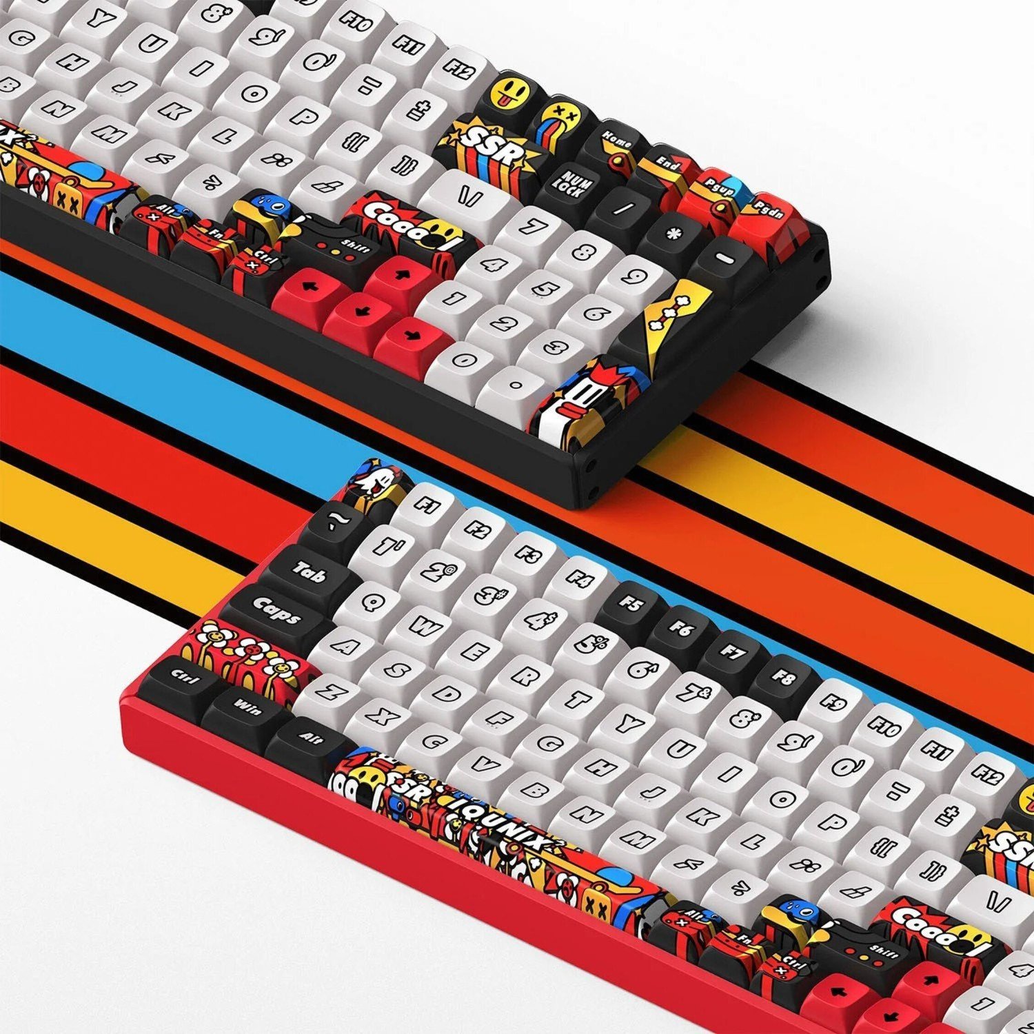 IQUNIX F97 Graffiti Blaze Wireless Gaming Tastatur, RGB - Moonstone-Turbo-Switches 0600310355779