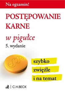 Postępowanie karne w pigułce - Prawo - miniaturka - grafika 1