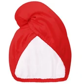 Wałki do włosów - Glov Satin Towel Wrap dwustronny turban satynowy do włosów Red - miniaturka - grafika 1
