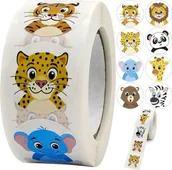 Szkolne artykuły papiernicze - Kruzzel Naklejki motywacyjne- rolka 500szt. Kruzzel 22947 - miniaturka - grafika 1