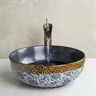 bateria umywalkowa retro + umywalka BELLISANA - Umywalki - miniaturka - grafika 1