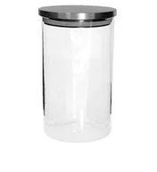 Pojemniki kuchenne - Słoik nowoczesny szklany z metalową pokrywką 1l - miniaturka - grafika 1