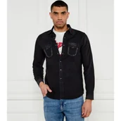 Koszule męskie - Replay Jeansowa koszula | Regular Fit - miniaturka - grafika 1