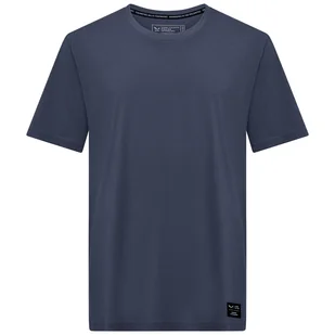 Koszulka męska Salewa Eagle Logo Patch T-Shirt M Rozmiar: M / Kolor: niebieski - Koszulki sportowe męskie - miniaturka - grafika 1
