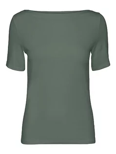 Koszulki i topy damskie - Vero Moda Women's Vmpanda Modal S/S Top Ga Noos T-Shirt, Laurel Wreath, S - grafika 1