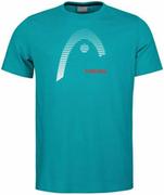 Koszulki sportowe męskie - HEAD CLUB CARL T-Shirt M Turquoise 2021 - miniaturka - grafika 1