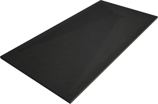 Mexen Stone+ brodzik kompozytowy prostokątny 200 x 80 cm, czarny, maskownica czarna - 44708020-B - Brodziki prysznicowe - miniaturka - grafika 1
