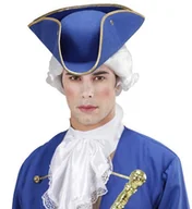 Dodatki do strojów karnawałowych - Sancto trikorn kapelusz pirata Niebieski kapelusz na karnawał WDM1406B - miniaturka - grafika 1