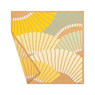 Apaszka jedwabna Wachlarze słoneczne - Apaszki i szaliki damskie Apaszka jedwabna Wachlarze słoneczne - Apaszki i szaliki damskie - miniaturka - grafika 1