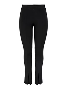 ONLY Onlgale Slit Pants JRS legginsy damskie, czarny, L - Legginsy - miniaturka - grafika 1