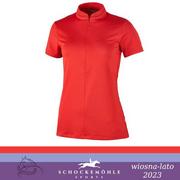 Koszulki i topy damskie - Schockemohle Koszulka damska SUMMER PAGE SS 2023 - true red - miniaturka - grafika 1