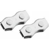 Zawiasy, okucia i inne akcesoria - Lux-Tools Zacisk podwójny nierdzewny 1,5-3mm 2szt. - miniaturka - grafika 1