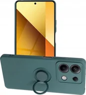 Etui i futerały do telefonów - OEM Futerał SILICONE RING do XIAOMI Redmi Note 13 5G zielony - miniaturka - grafika 1