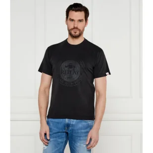 Replay T-shirt Regular Fit - Koszulki męskie - miniaturka - grafika 1
