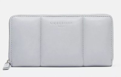 Liebeskind Skórzany Szary Portfel Na Zamek 1Sżr