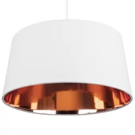 Lampy sufitowe - Beliani Lampa wisząca biała/złota KALLAR - miniaturka - grafika 1