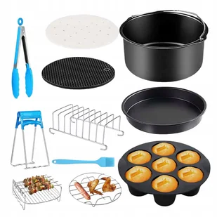 AKCESORIA DO FRYTKOWNICY 8 DLA GORĄCE POWIETRZE ODPORNE NA KOROZJĘ 11SZT - Akcesoria i części AGD AKCESORIA DO FRYTKOWNICY 8 DLA GORĄCE POWIETRZE ODPORNE NA KOROZJĘ 11SZT - Akcesoria i części AGD - miniaturka - grafika 1