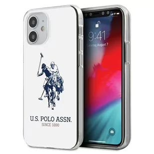 US Polo USHCP12STPUHRWH iPhone 12 mini 5,4" biały/white Shiny Big Logo - Szkła hartowane na telefon - miniaturka - grafika 1