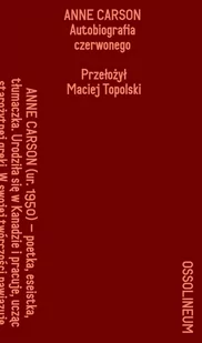 Ossolineum Autobiografia czerwonego - Poezja - miniaturka - grafika 1