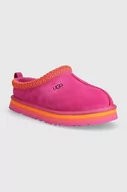 Buty dla dziewczynek - UGG kapcie zamszowe dziecięce TAZZ kolor różowy - Ugg - miniaturka - grafika 1