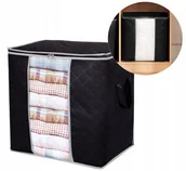 Pokrowce na ubrania - Duży Pokrowiec Organizer na pościel odzież torba koc XL do szafy solidny - miniaturka - grafika 1