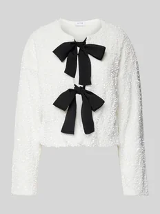 Bluzka o kroju regular fit z wiązanym detalem model ‘ARIA’ - Bluzki damskie - miniaturka - grafika 1