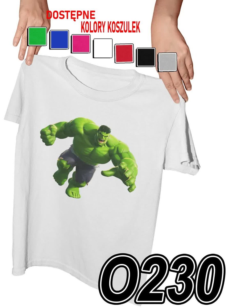 Koszulka Dziecięca Z Nadrukiem Hulk Avengers Marvel - M 134-140