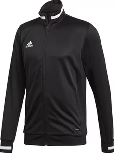 Kurtki męskie - Adidas męska kurtka sportowa T19 TRK JKT M czarny/biały L DW6849 - grafika 1