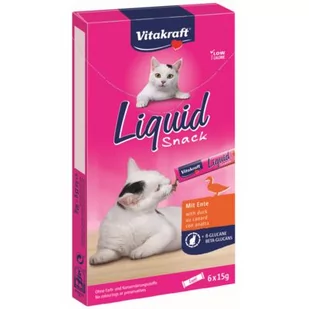 Vitakraft Cat Liquid-Snack Z Kaczką 6X15G [23520] - Suplementy i witaminy dla kotów - miniaturka - grafika 1