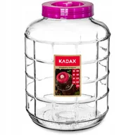 Pojemniki kuchenne - Szklany słoik na wino i przetwory 30L różowe wieczko - miniaturka - grafika 1