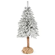 Choinki - Decoking Sztuczna choinka na pniu Jodła Cecilia ośnieżona 120x24 cm 243746-uniw - miniaturka - grafika 1