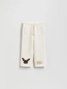 Reserved - Spodnie dresowe Bing - złamana biel - Spodnie i spodenki dla dziewczynek - miniaturka - grafika 1