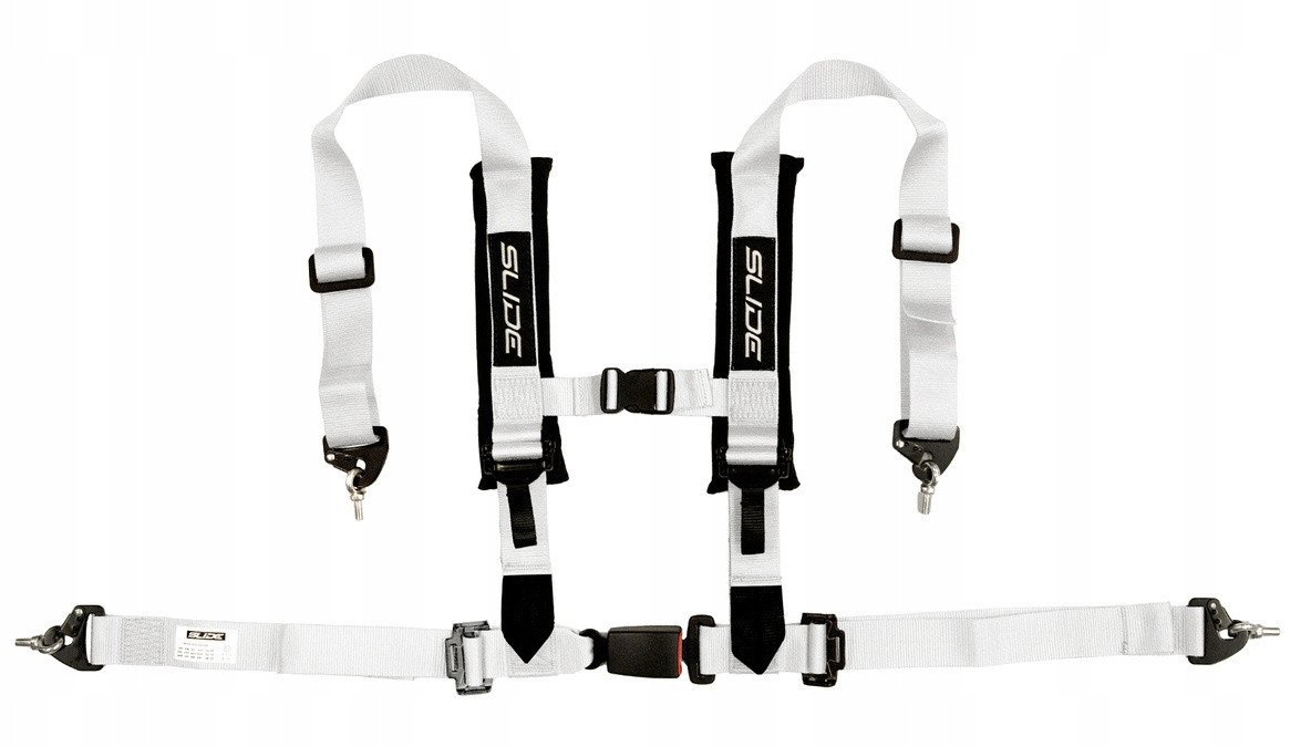 Pasy sportowe Slide V2 Białe 4P 2