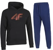 Dresy męskie - 4F OCIEPLONY MÄSKI DRES BAWEĹNA KOMPLET BLUZA SPODNIE / rozm L - miniaturka - grafika 1
