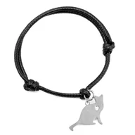 Bransoletki - Bransoletka kot kotek stal chirurgiczna regulowana / JG. Projekt - miniaturka - grafika 1