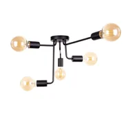 Lampy sufitowe - Plafon NIXO 5xE27/60W/230V czarny - miniaturka - grafika 1
