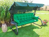 Poduszki ogrodowe - Poduszka Na Huśtawkę Pola, 105 X 100Cm, Zielony Oxford - miniaturka - grafika 1