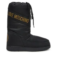 Śniegowce damskie - Śniegowce LOVE MOSCHINO JA24032G0NISY000 Czarny - miniaturka - grafika 1