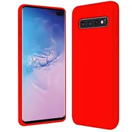 Etui i futerały do telefonów - Pokrowiec ochronny na telefon komórkowy Samsung Galaxy S10+ silikonowo-żelowe etui na telefon komórkowy, czerwone - miniaturka - grafika 1